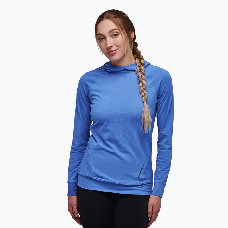 Dámská trekingová mikina Black Diamond Alpenglow Hoody modrá AP7520804063
