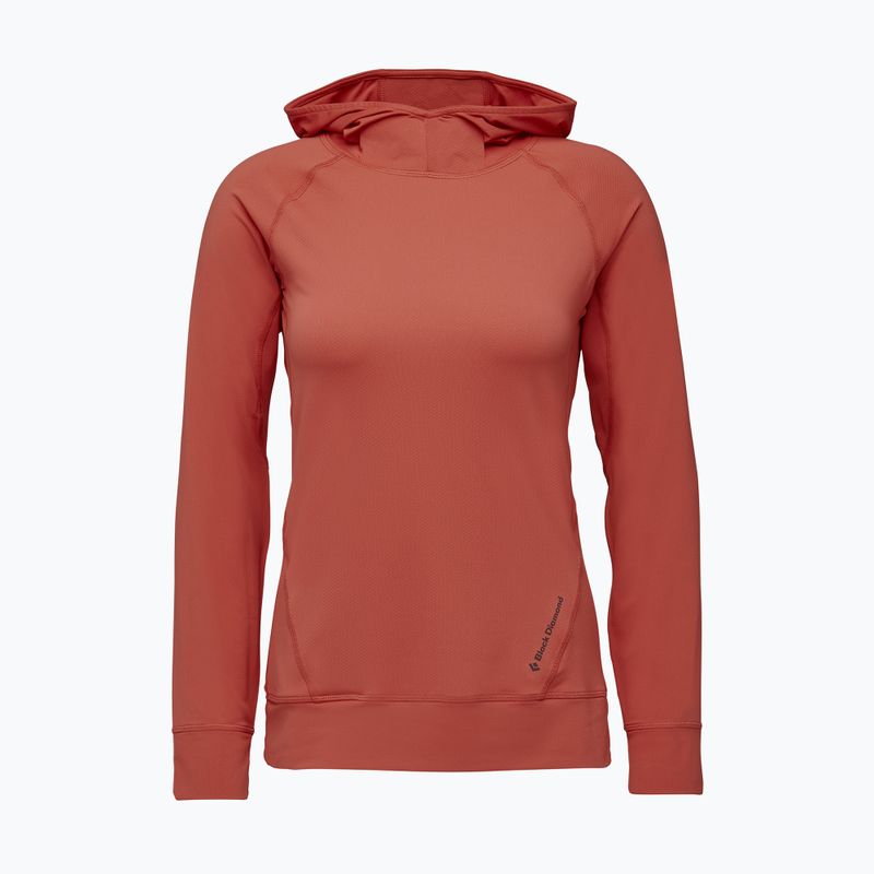 Dámská trekingová mikina Black Diamond Alpenglow Hoody růžová AP7520806028