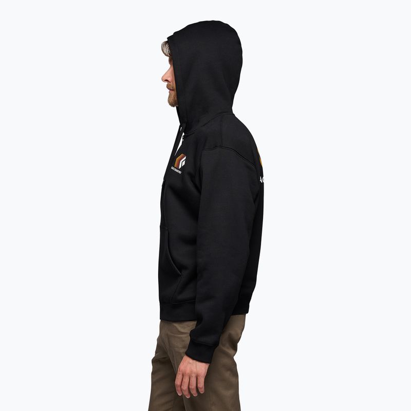 Pánská mikina Black Diamond Faded Full Zip Hoody black 3