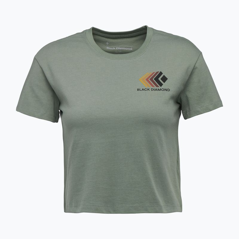 Dámské tričko Black Diamond Faded Crop laurel green 4
