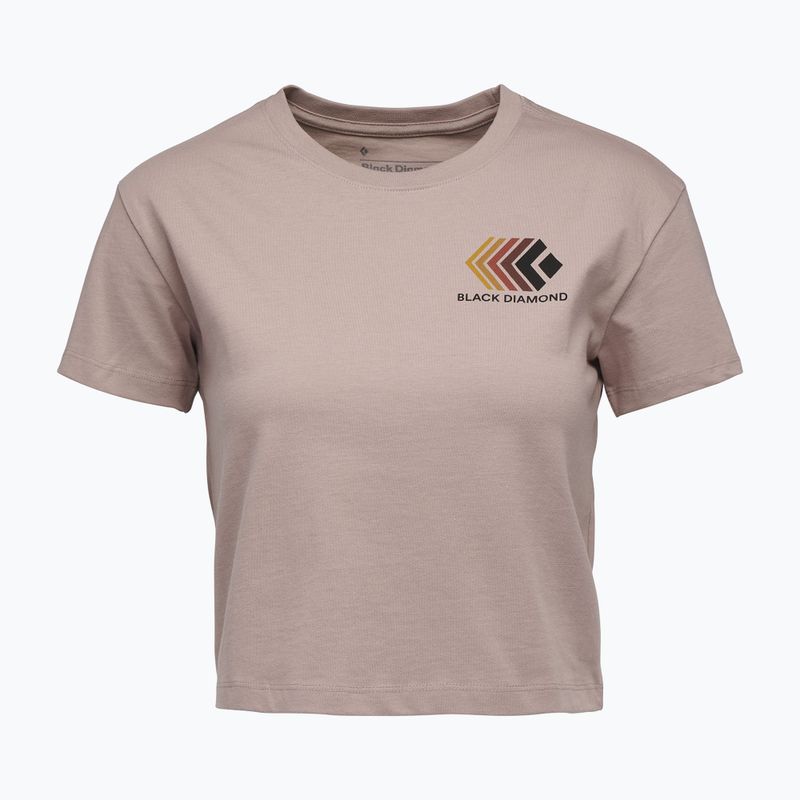 Dámské tričko Black Diamond Faded Crop pale mauve 4