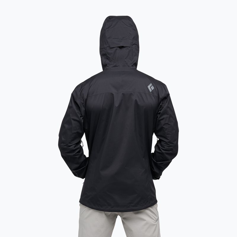Pánská bunda do deště Black Diamond Fineline Stretch black 2