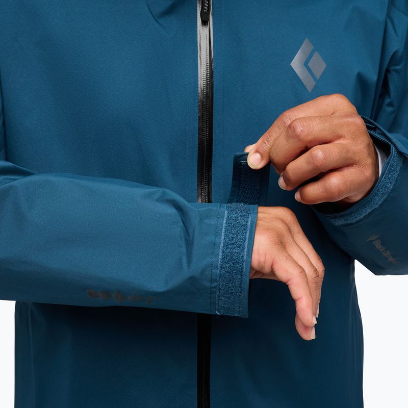 Pánská bunda do deště Black Diamond Fineline Stretch indigo 8