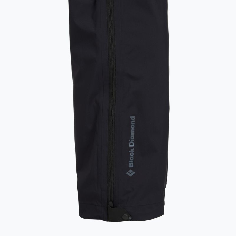 Dámské kalhoty do deště Black Diamond Fineline Stretch FZ black 5