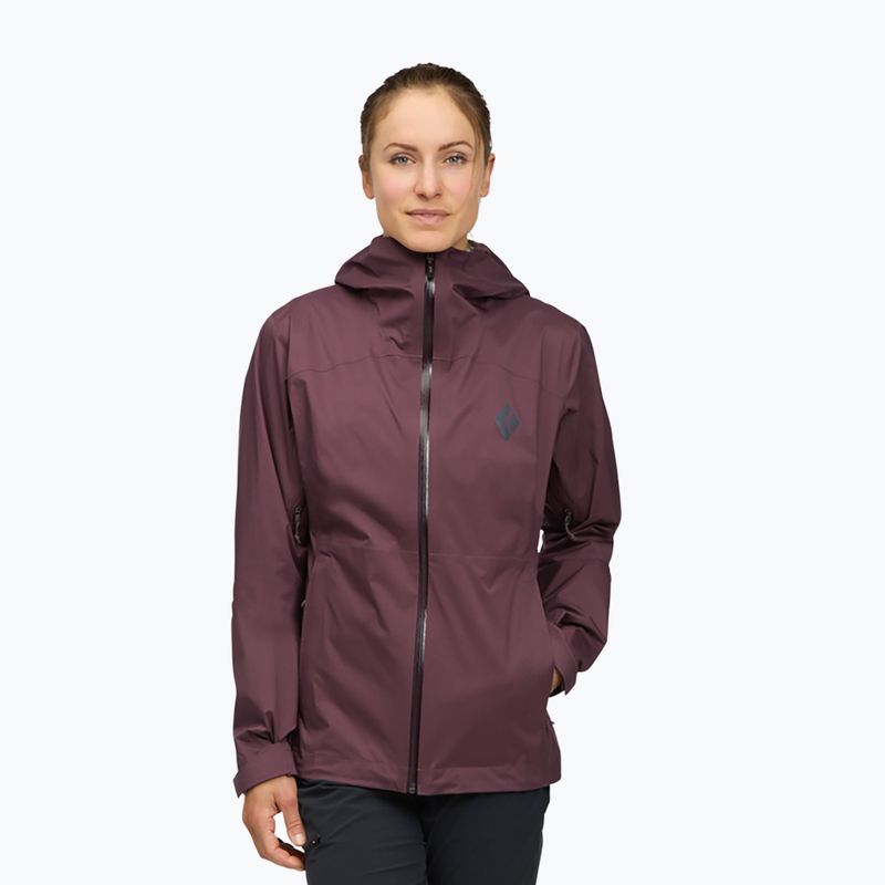 Dámská bunda do deště  Black Diamond Fineline Stretch fig