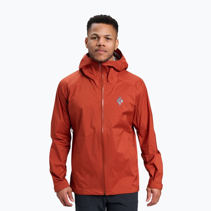Pánská nepromokavá bunda Black Diamond Fineline Stretch burnt sienna
