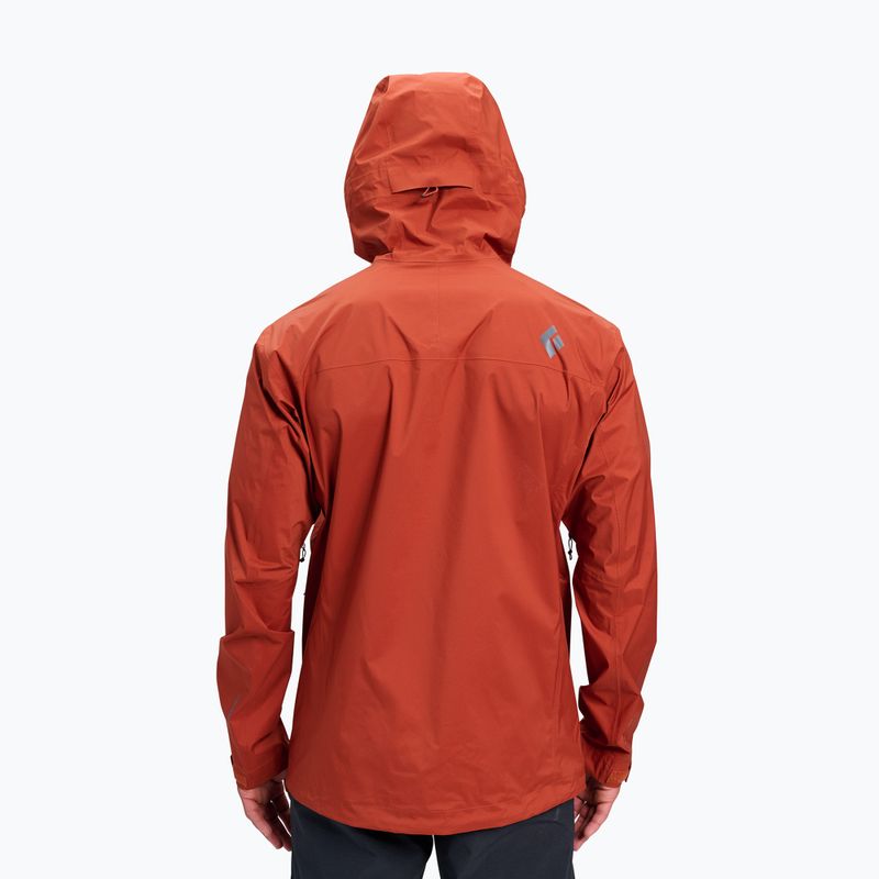 Pánská nepromokavá bunda Black Diamond Fineline Stretch burnt sienna 2
