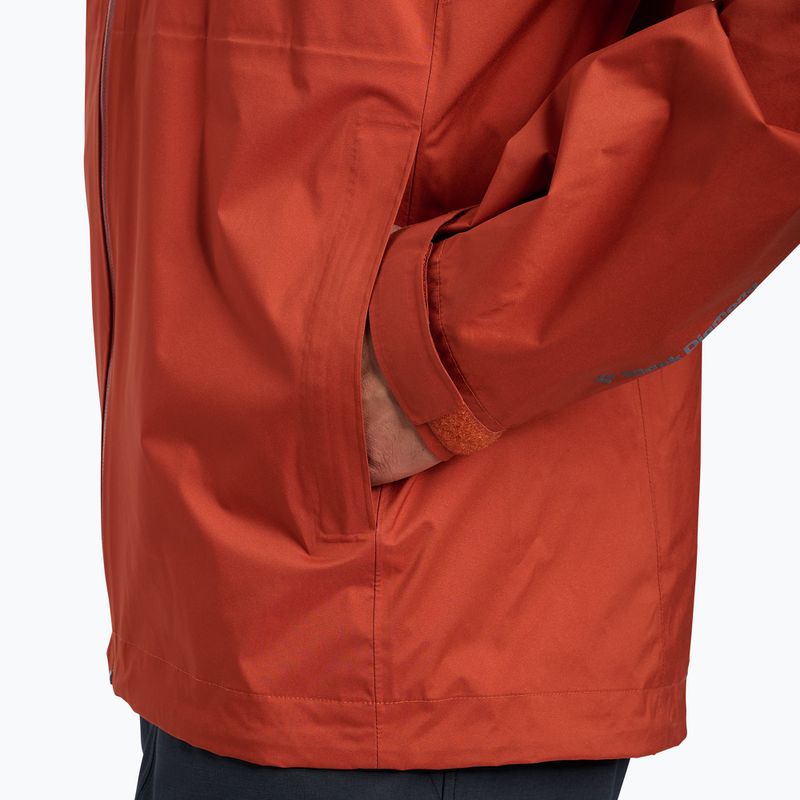 Pánská nepromokavá bunda Black Diamond Fineline Stretch burnt sienna 8