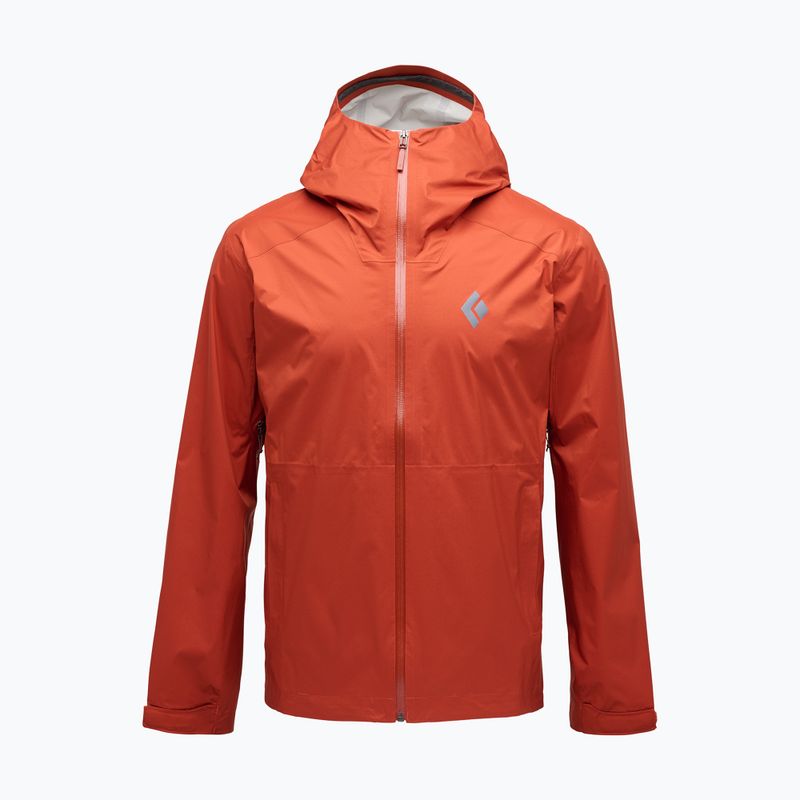 Pánská nepromokavá bunda Black Diamond Fineline Stretch burnt sienna 11
