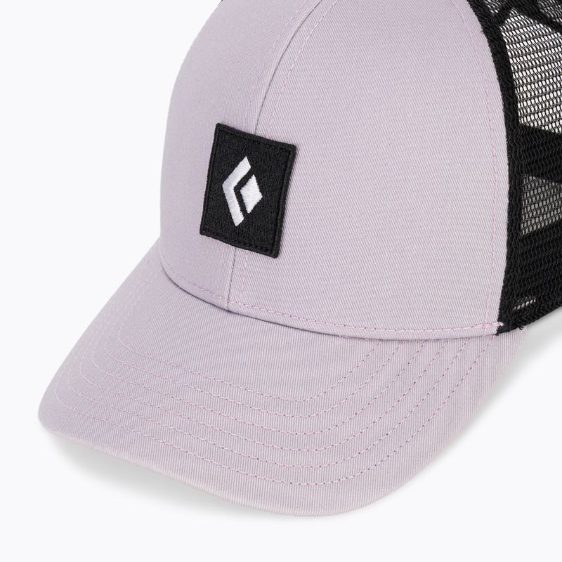 Kšiltovka Black Diamond Trucker soft lilac/black/black icon patch 3