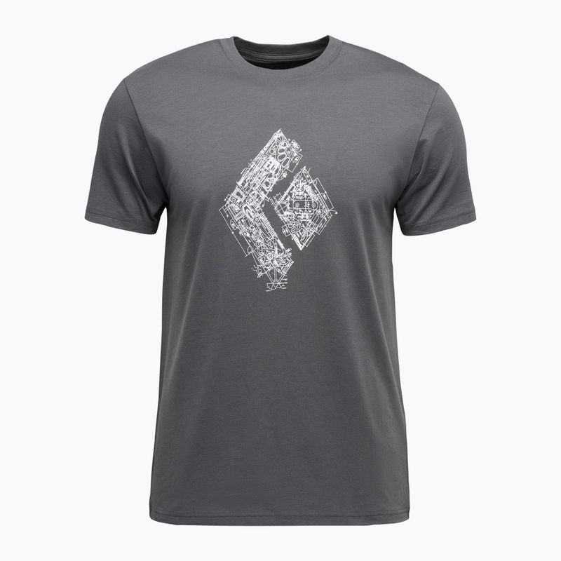 Pánské tričko Black Diamond Engineered SS Tee anthracite 5