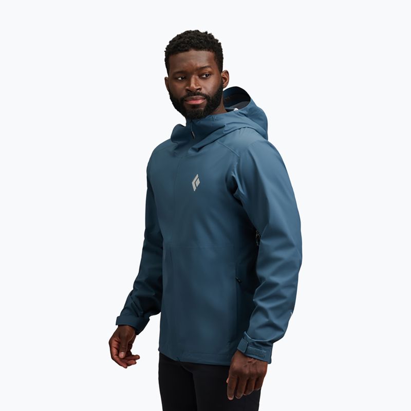 Pánská nepromokavá bunda Black Diamond Strataline Stretch Shell midnight blue 2
