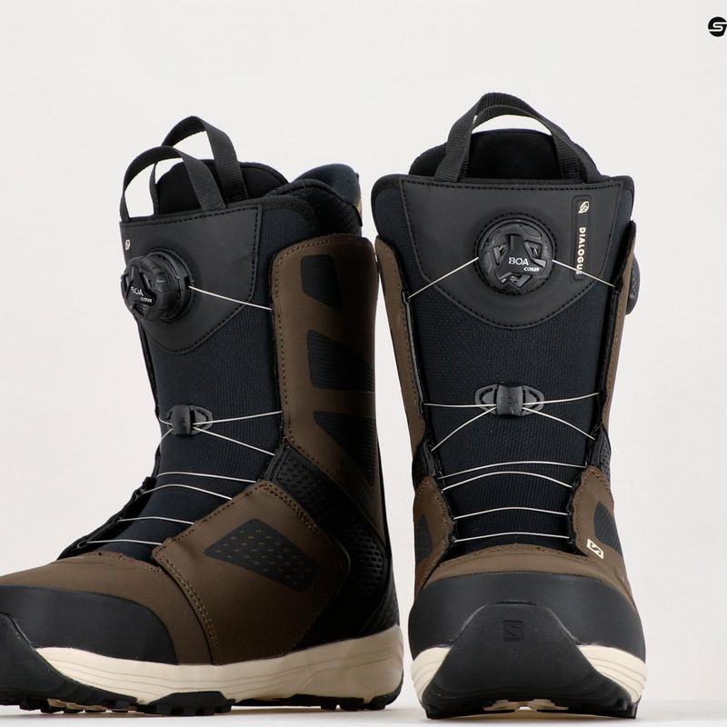 Pánské snowboardové boty Salomon Dialoge Dual Boa brown L41698900 15