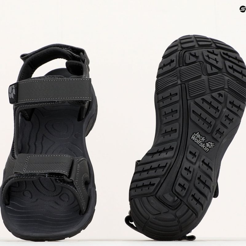 Pánské trekingové sandály Jack Wolfskin Lakewood Cruise černé 4019011 18