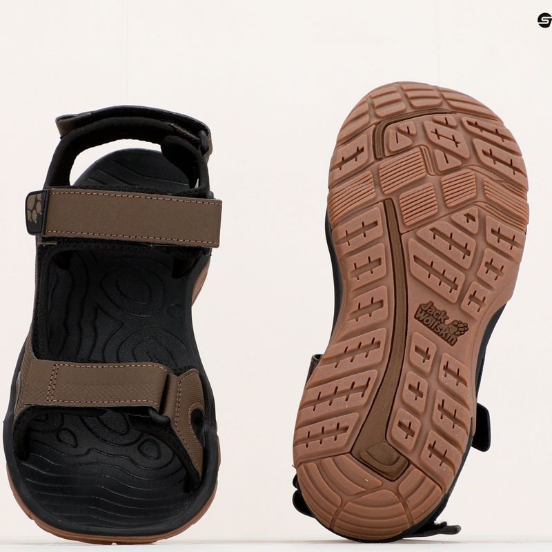Pánské trekingové sandály Jack Wolfskin Lakewood Cruise hnědé 4019011 17
