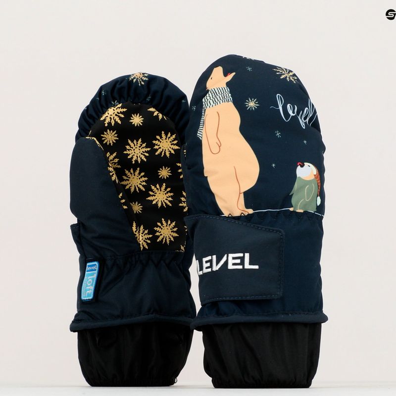 Dětské snowboardové rukavice Level Animal Mitt modré 4174 5