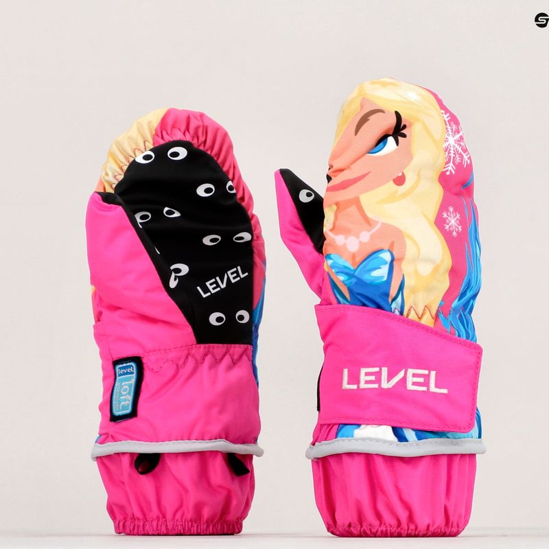 Dětské snowboardové rukavice Level Animal Mitt zlaté 4174 8