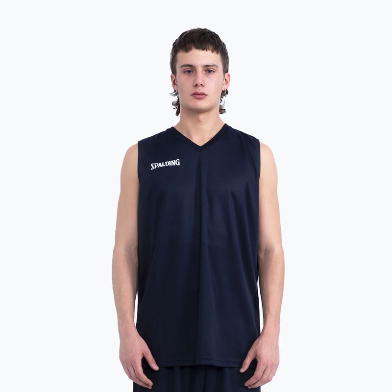 Spalding Atlanta 21 pánský basketbalový set šortky + dres námořnická modrá SP031001A222 7