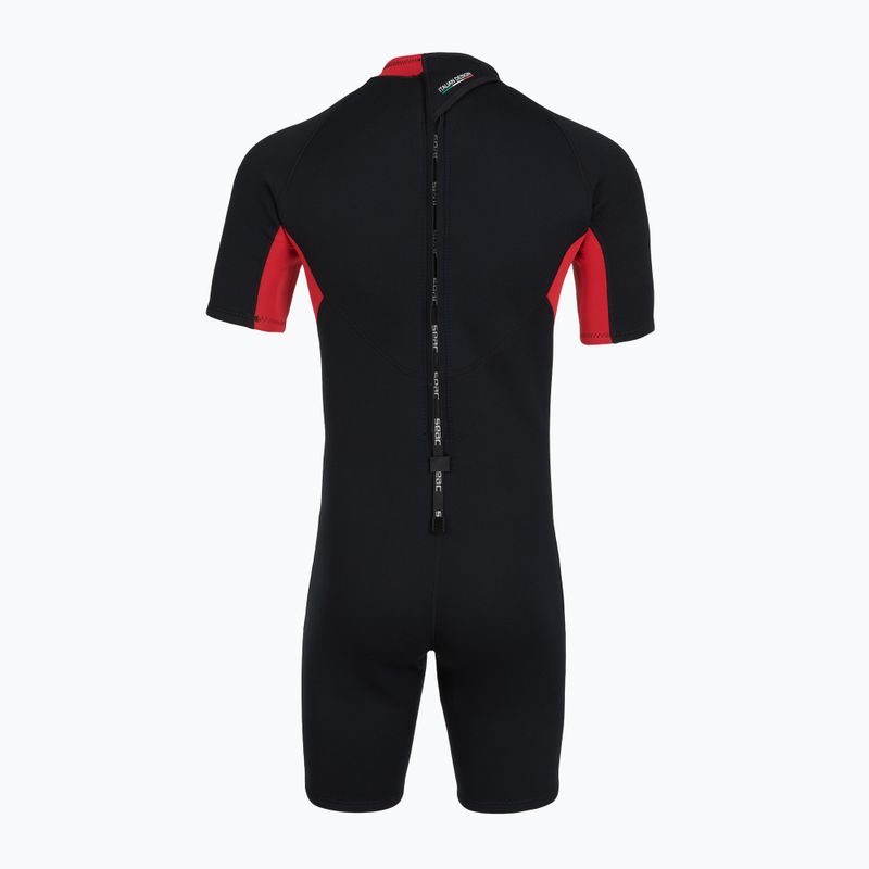 Pánský neopren SEAC Shorts Relax 2.2 mm black/red 3