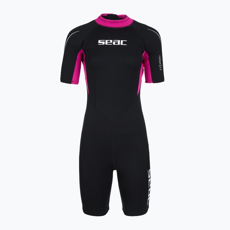 Dámský plavecký neopren SEAC Shorts Relax 2.2 mm black/pink 2