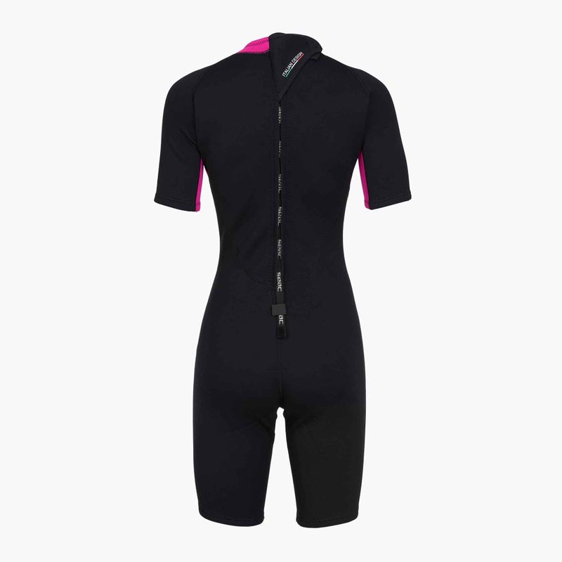 Dámský plavecký neopren SEAC Shorts Relax 2.2 mm black/pink 3