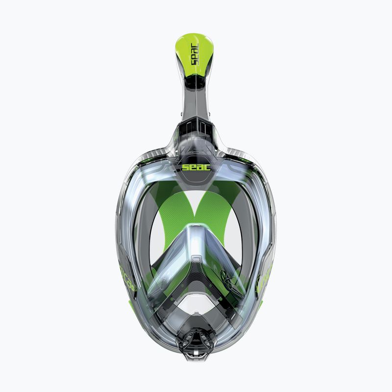 Celoobličejová šnorchlovací maska  SEAC Magica grey clear/green lime 2