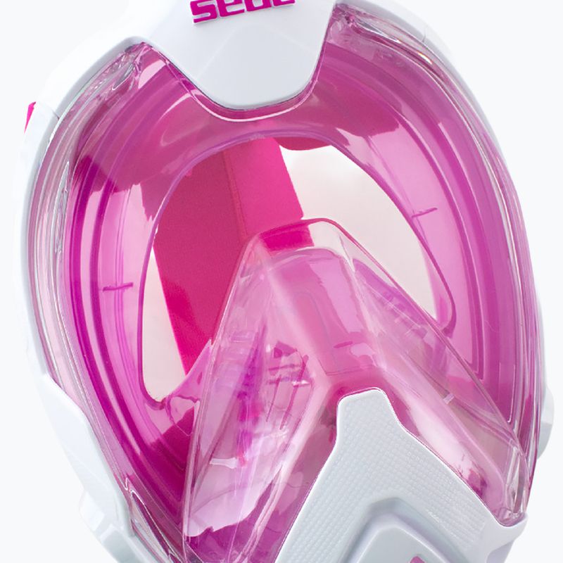 Dětská celoobličejová maska SEAC Magica White/Pink 4