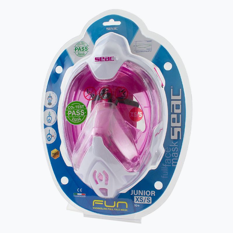 Dětská celoobličejová maska SEAC Magica White/Pink 11