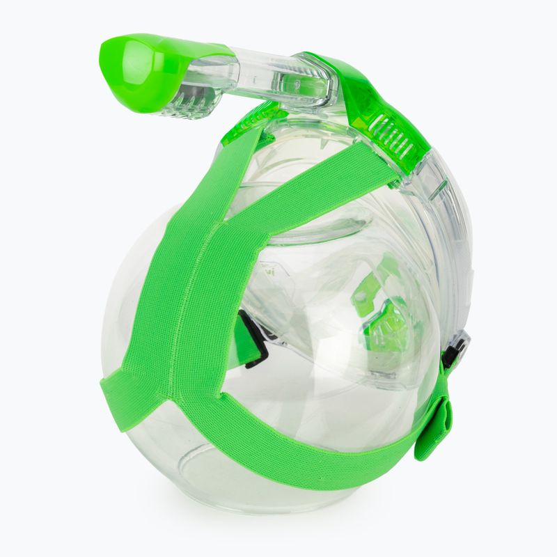 Dětská celoobličejová maska na šnorchlování SEAC Libera lime transparent/lime 4