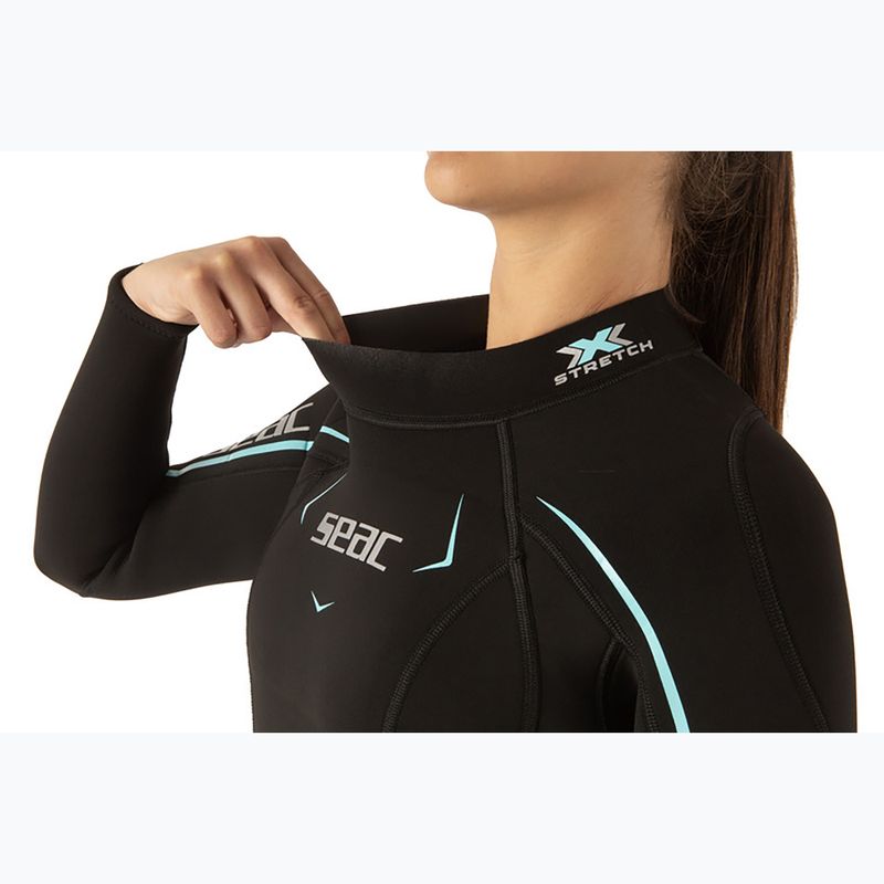 Dámský potápěčský neopren SEAC Feel-S 3 mm black/light blue 5
