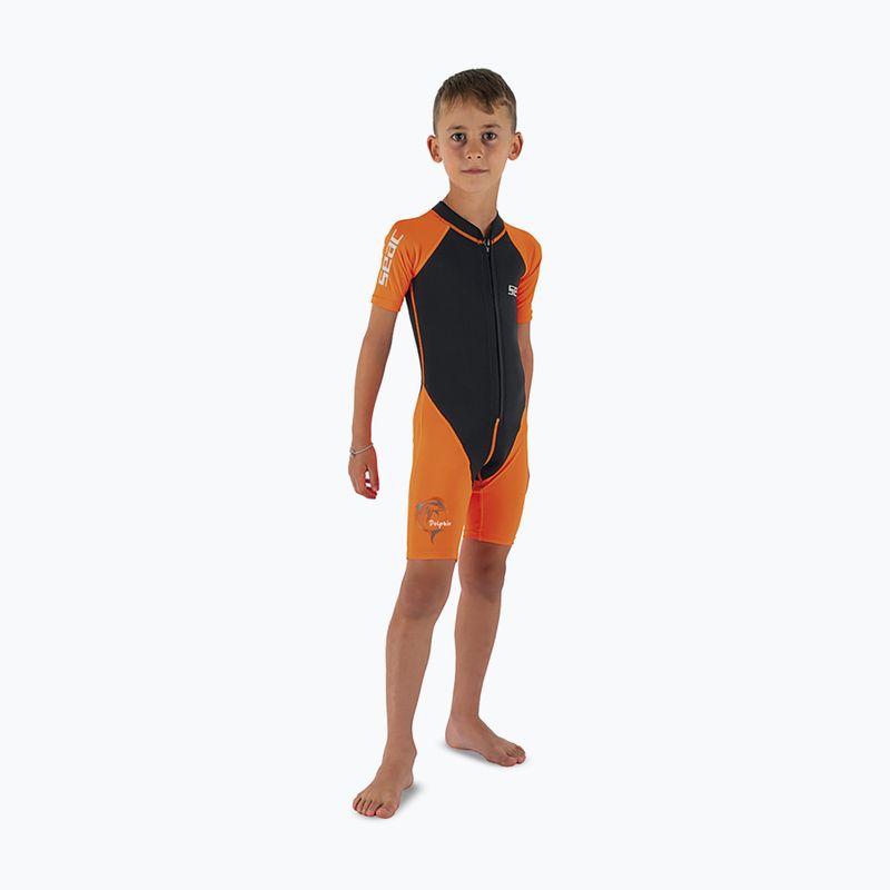 Dětský plavecký neopren SEAC Dolphin Shorty 1,5 mm black/orange