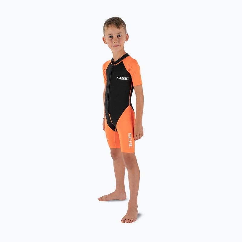 Dětský plavecký neopren SEAC Dolphin Shorty 1,5 mm black/orange 3