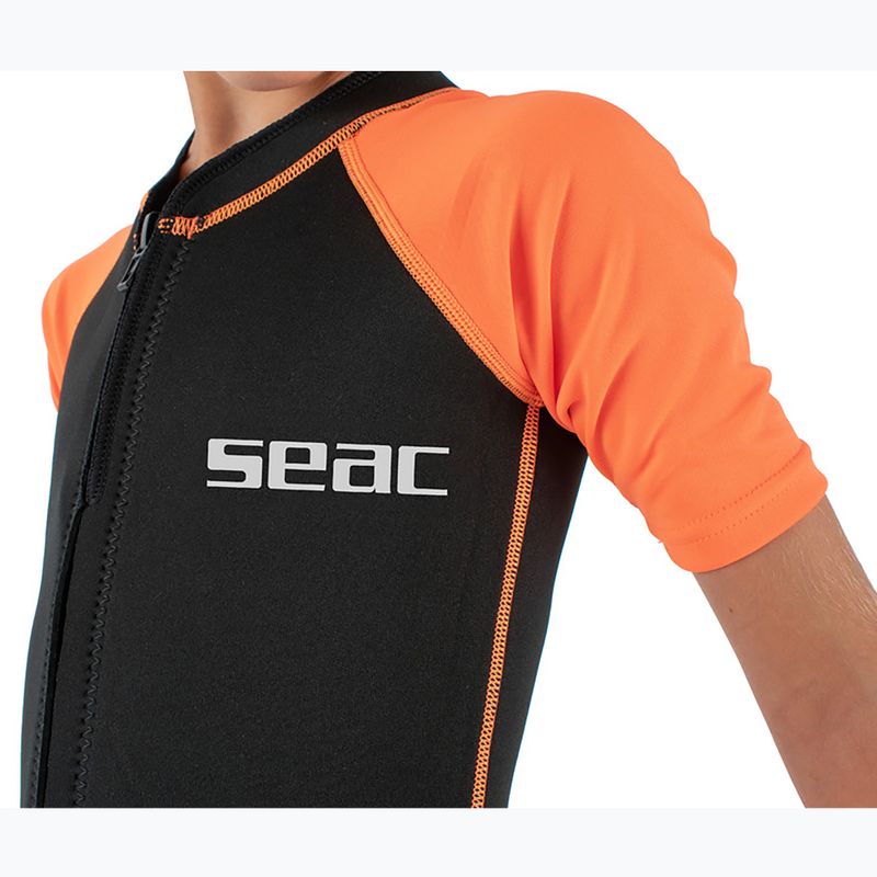 Dětský plavecký neopren SEAC Dolphin Shorty 1,5 mm black/orange 7