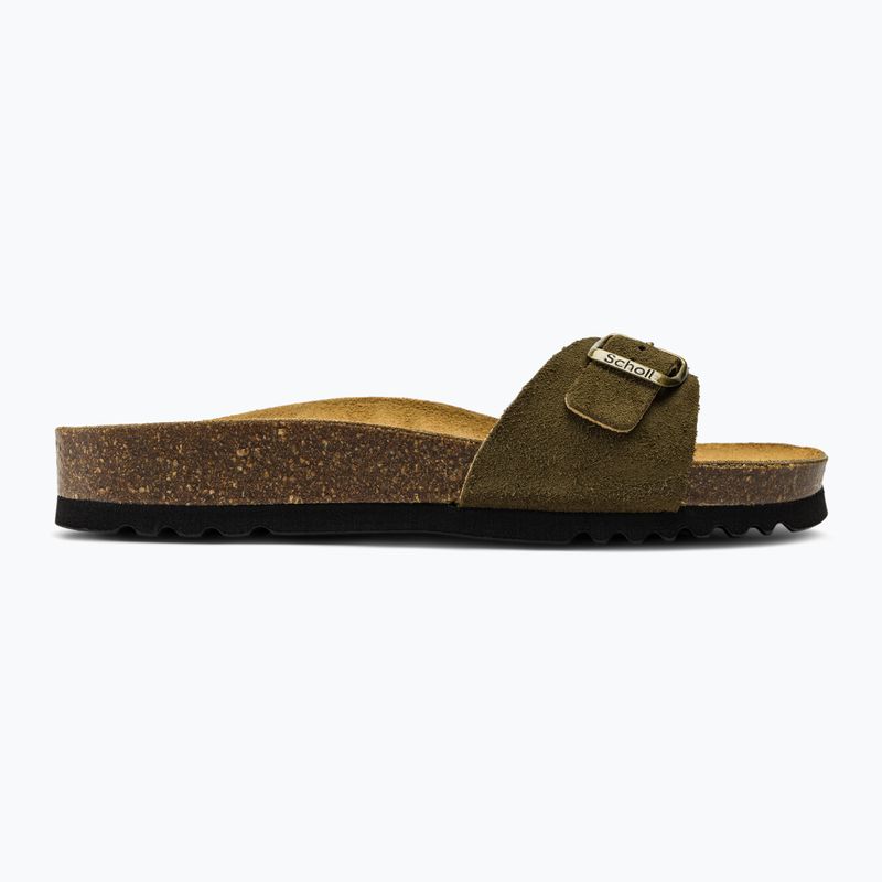 Dámské pantofle Scholl Estelle Sue khaki 2