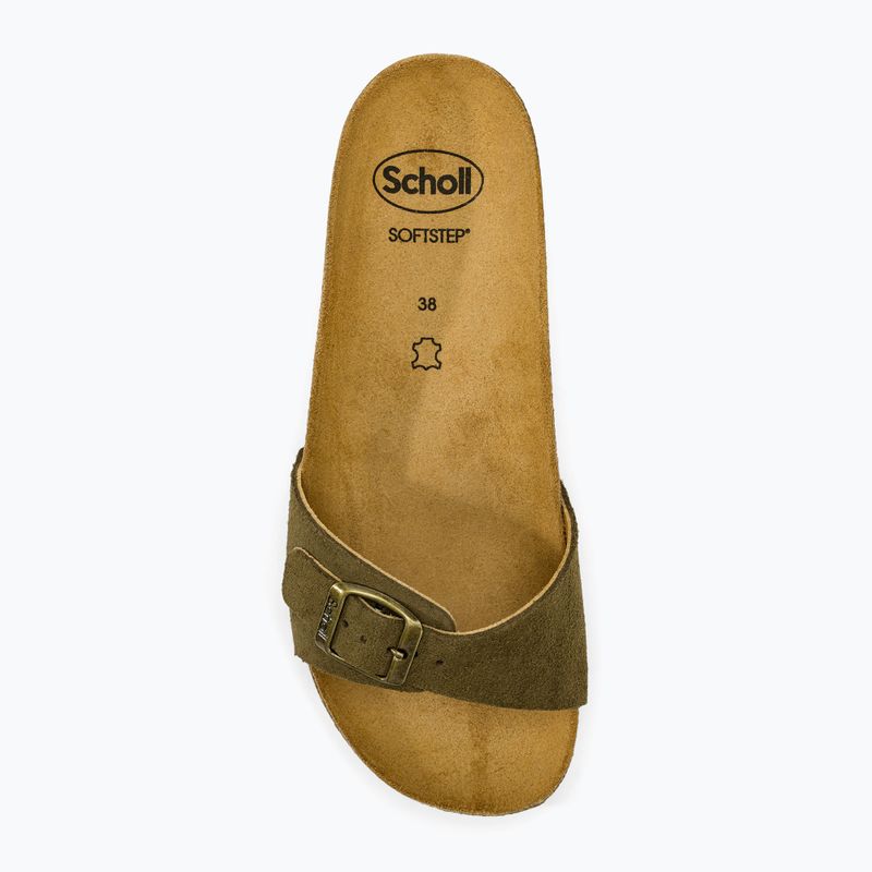 Dámské pantofle Scholl Estelle Sue khaki 5
