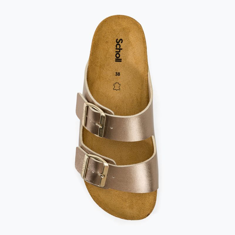 Dámské pantofle Scholl Josephine Lamsynth taupe 5