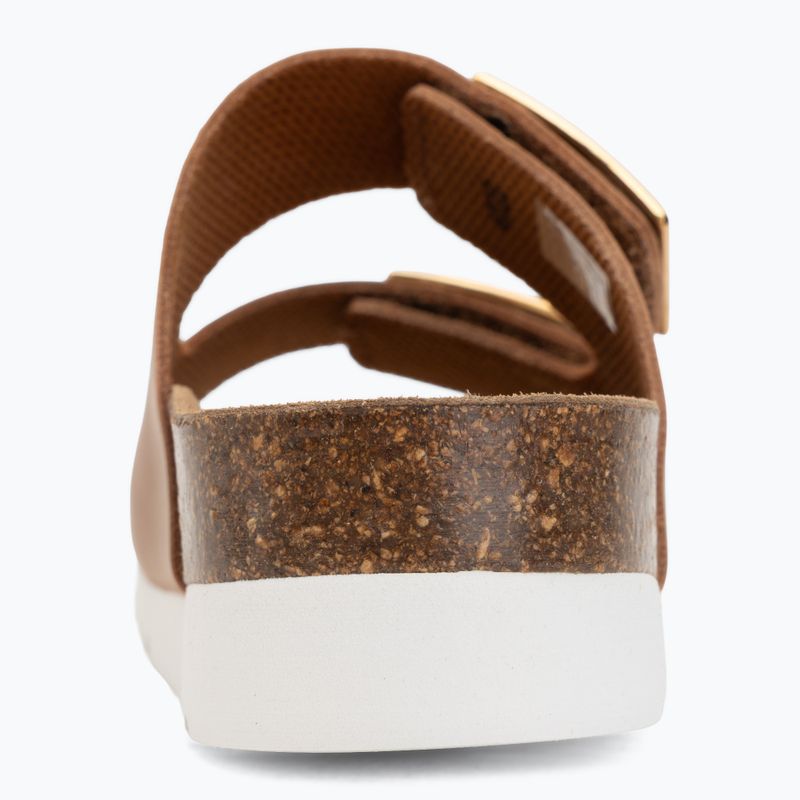Dámské pantofle Scholl Montery 2 Straps Ad Med cognac 6