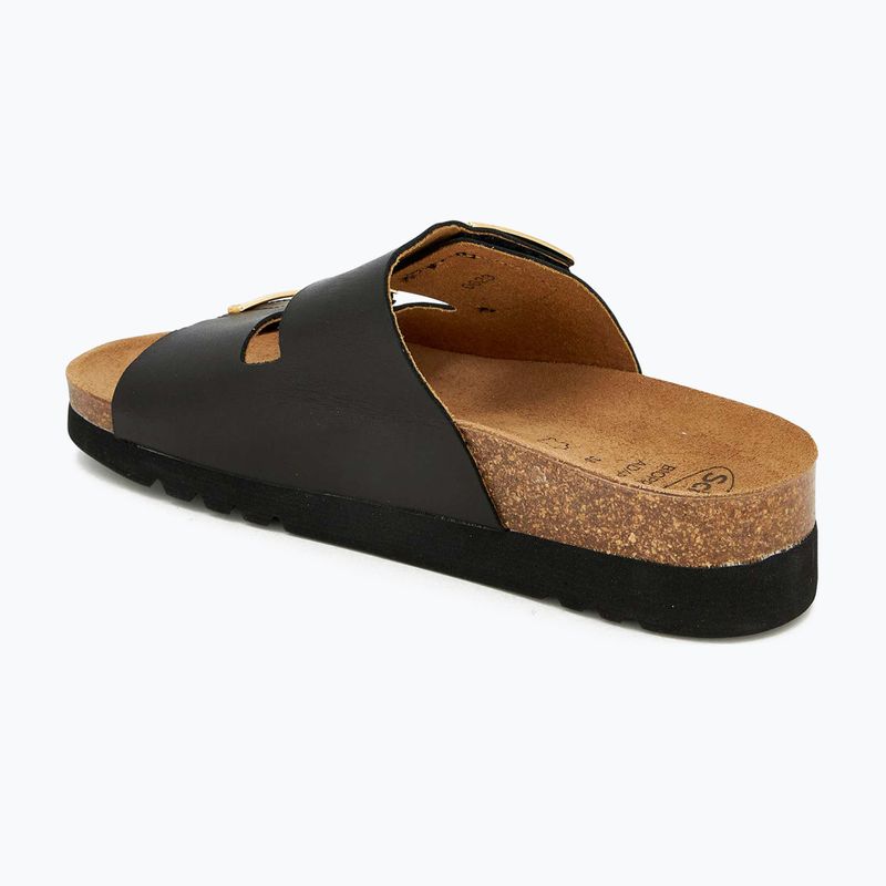 Dámské pantofle Scholl Montery 2 Straps Ad Med černé 3