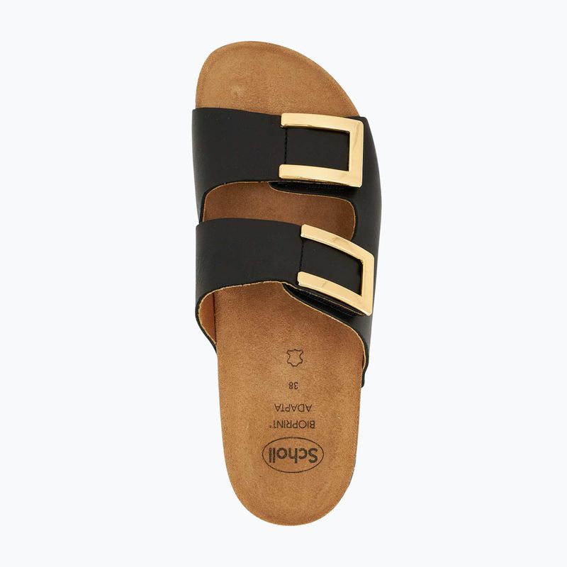 Dámské pantofle Scholl Montery 2 Straps Ad Med černé 4