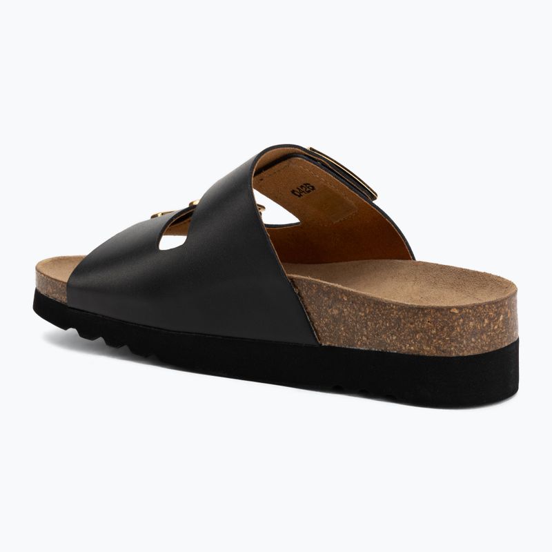Dámské pantofle Scholl Montery 2 Straps Ad Med černé 3