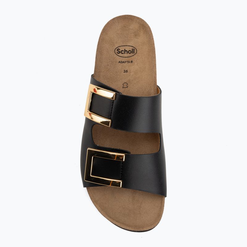 Dámské pantofle Scholl Montery 2 Straps Ad Med černé 5