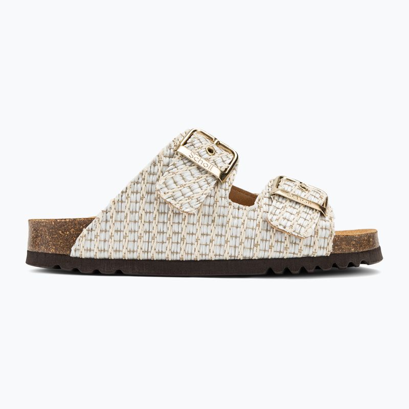Dámské pantofle Scholl Noelle Raf Te white 2