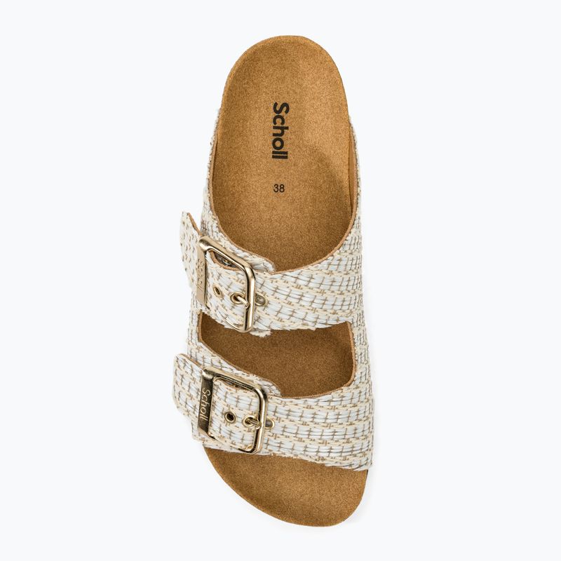 Dámské pantofle Scholl Noelle Raf Te white 5