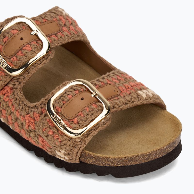 Dámské nazouváky Scholl Noelle Crochet bude/light brown/cognac 7