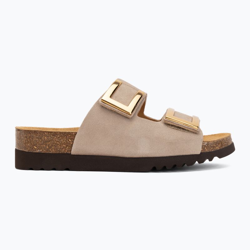 Dámské pantofle Scholl Montery 2 Straps Ad Med béžové 2