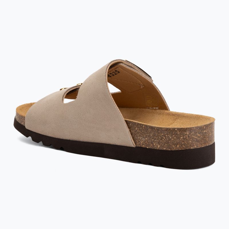 Dámské pantofle Scholl Montery 2 Straps Ad Med béžové 3