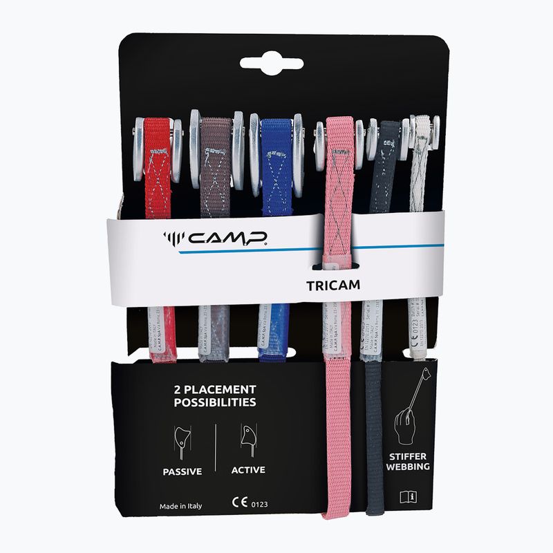 Sada lezeckých chytů CAMP Tricam 6 pcs 2