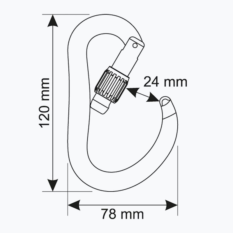 Karabina CAMP Atom Lock blue 3