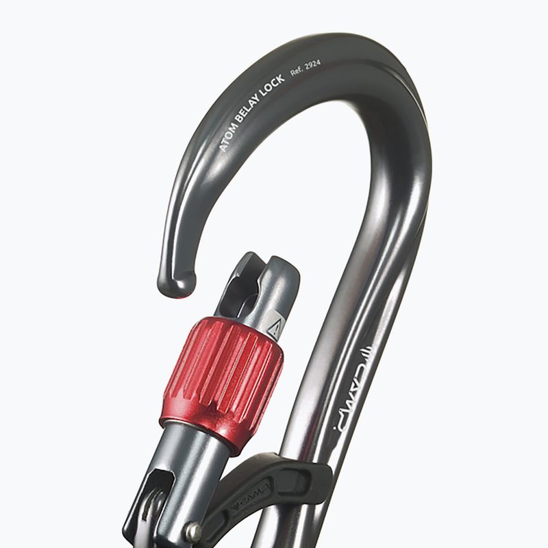 Karabina CAMP Atom Belay Lock gun metal 3