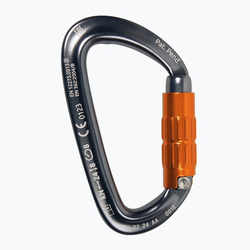 Karabina CAMP Orbit 2Lock gun metal/orange 3
